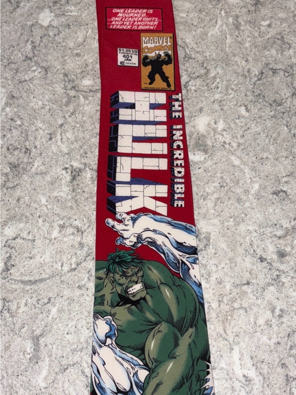 Marvel The Incredible Hulk Silk Novelty Tie